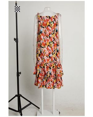 Plan C Midi Dress Cotton - White