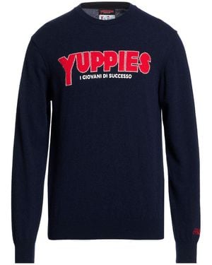 MC2 Saint Barth Après-Ski Collection Midnight Jumper Wool, Viscose, Polyamide, Cashmere - Blue