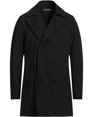 People Of Shibuya Overcoat & Trench Coat - Black