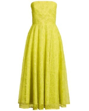 Max Mara Midi Dress Polyester - Yellow