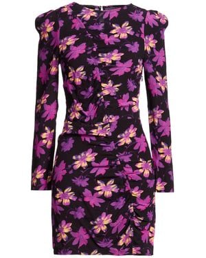 Maje Mini Dress Viscose - Purple
