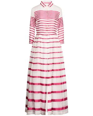 Sara Roka Maxi Dress Cotton, Silk - Pink