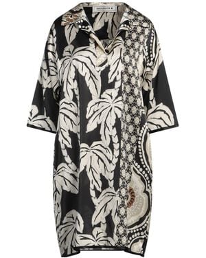 Shirtaporter Mini Dress Silk, Elastane - Black