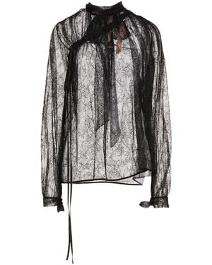 N°21 Top Polyamide, Viscose - Black