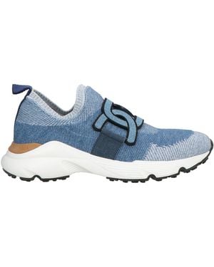 Tod's Trainers Leather, Textile Fibres - Blue