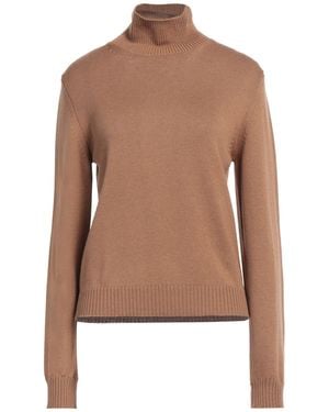 Ballantyne Camel Turtleneck Wool - Brown