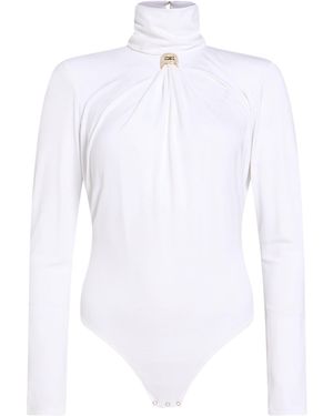 Elisabetta Franchi Bodysuit Viscose, Elastane - White