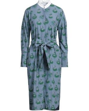ODEEH Midi Dress Cotton - Blue