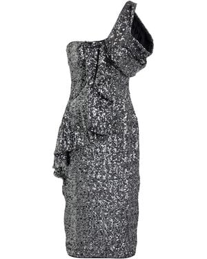 La Petite Robe Di Chiara Boni Vestido Midi - Gris
