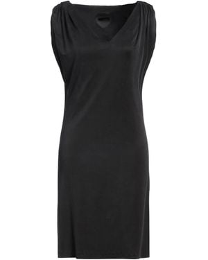 Rrd Charcoal Mini Dress Cupro, Elastane - Black