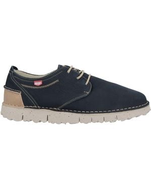 On Foot Midnight Lace-Up Shoes Leather - Blue