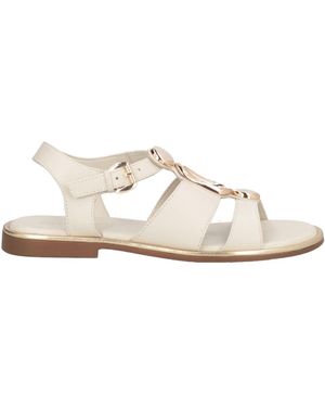 CafeNoir Sandals Leather - White