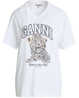 Ganni T-Shirt Organic Cotton - White