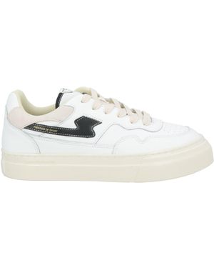 Stepney Workers Club Trainers Leather, Textile Fibres - White