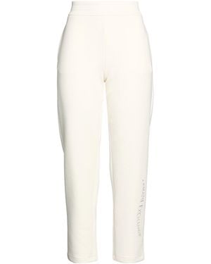 ARMANI EXCHANGE Ivory Pants Polyester, Cotton, Modal, Elastane - White