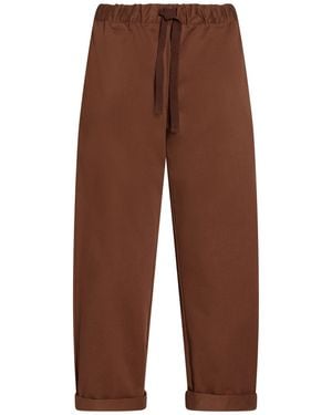 Semicouture Pants Cotton - Brown