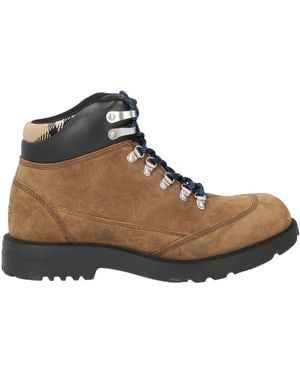 Burberry Ankle Boots Leather, Textile Fibers - Brown