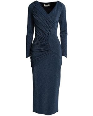 La Petite Robe Di Chiara Boni Midi Dress Polyamide, Viscose, Elastane, Polyester - Blue