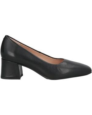 Unisa Court Shoes Leather - Black