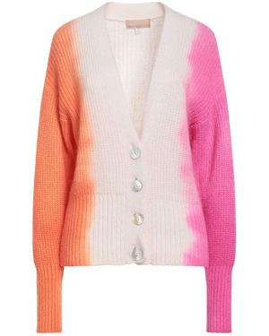 120% Lino Cardigan Cashmere, Mohair Wool, Wool, Polyamide - Pink