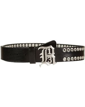 R13 Belt Cow Leather - Black