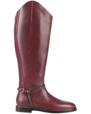 Brunello Cucinelli Burgundy Boot Leather - Purple