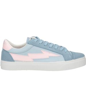 Sanyako Trainers Leather, Textile Fibres - Blue