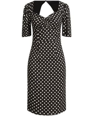 Mar De Margaritas Midi Dress Viscose - Black