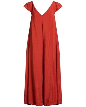 Alpha Studio Midi Dress Modal, Polyester - Red