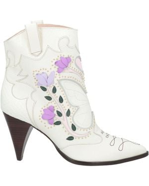 Sophia Webster Ankle Boots Leather - White