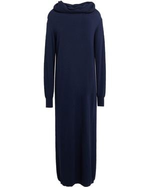 Kaos Day By Day Midnight Midi Dress Wool, Polyamide - Blue