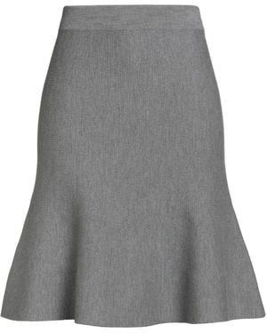 Fabiana Filippi Midi Skirt Virgin Wool - Grey
