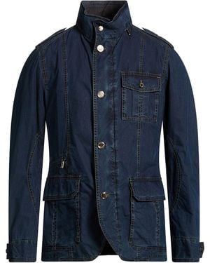 Moorer Jacket Polyester, Cotton - Blue