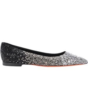 Santoni Ballet Flats Leather - White