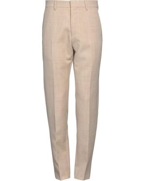 Ami Paris Trousers Virgin Wool - Natural