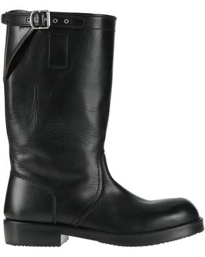 Dries Van Noten Boot Leather - Black