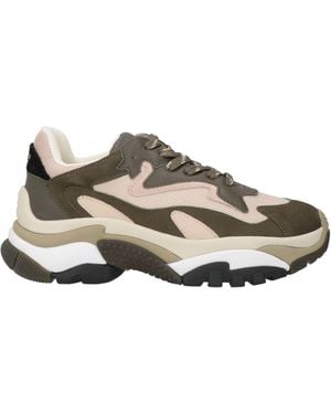 Ash Military Sneakers Leather, Textile Fibers - Green