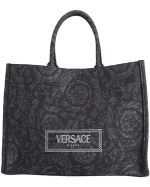 Versace Handbag Textile Fibers - Black