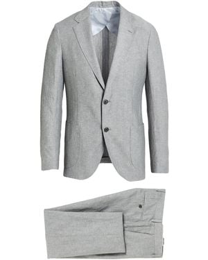 Lardini Suit Silk, Linen - Grey
