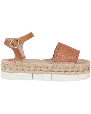 Love Moschino Espadrilles Soft Leather - Brown