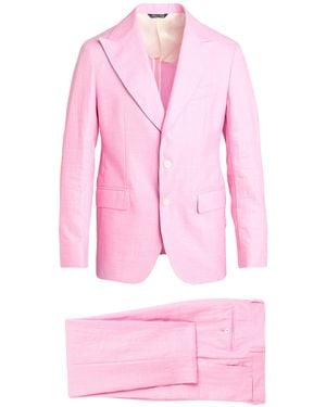 Brian Dales Suit Linen, Polyamide - Pink
