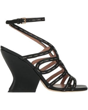 Alberta Ferretti Sandals Leather - Black