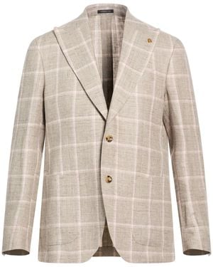 Sartoria Latorre Blazer Linen, Virgin Wool - Natural