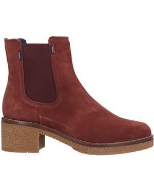 Callaghan Adaptaction Brick Ankle Boots Leather - Red