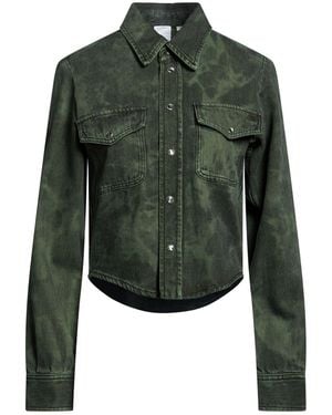 Pinko Denim Shirt Cotton, Lyocell - Green