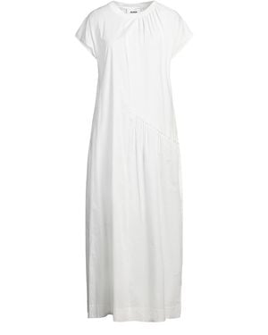 Alpha Studio Maxi Dress Cotton, Elastane - White