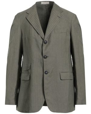 Massimo Alba Military Blazer Linen, Cotton - Gray