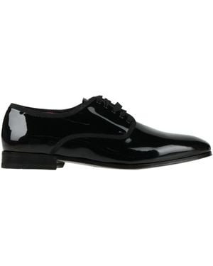 Ferragamo Lace-Up Shoes Leather - Black