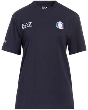 EA7 T-Shirt Cotton, Elastane - Blue