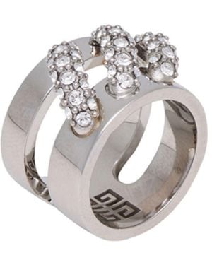 Givenchy Ring Brass - White